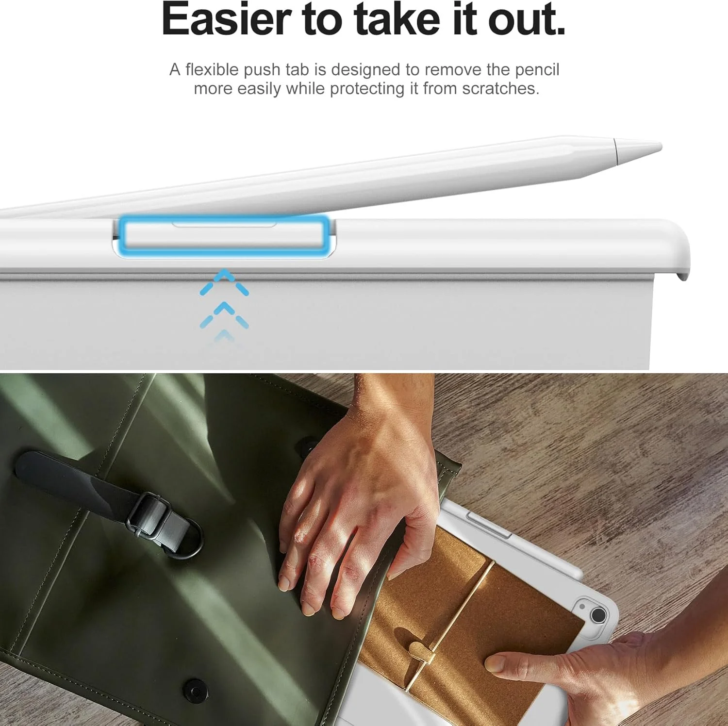 Dracool Pencil Holder for Apple Pencil (1st Gen), Fits Magic Keyboard & Smart Folio - Image 10