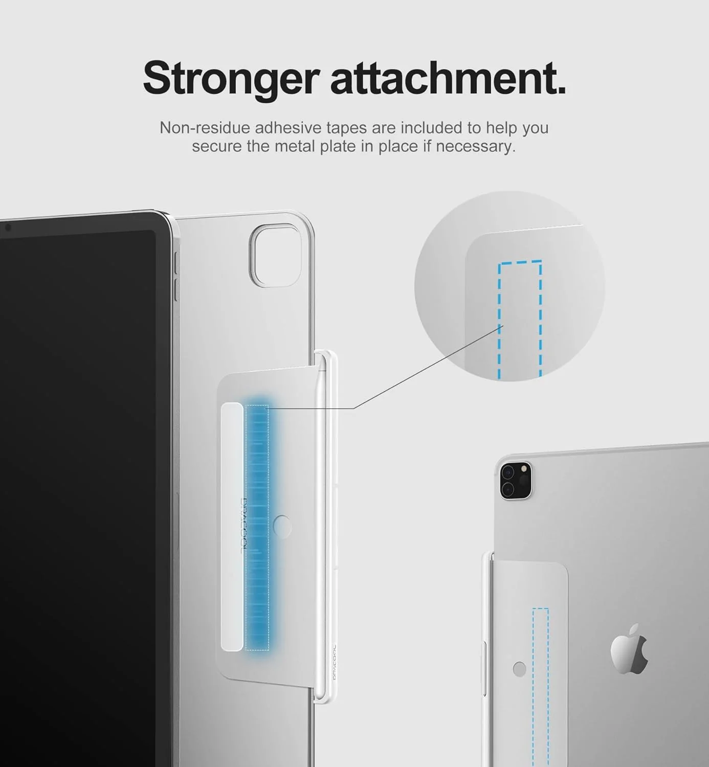 Dracool Pencil Holder for Apple Pencil (1st Gen), Fits Magic Keyboard & Smart Folio - Image 5