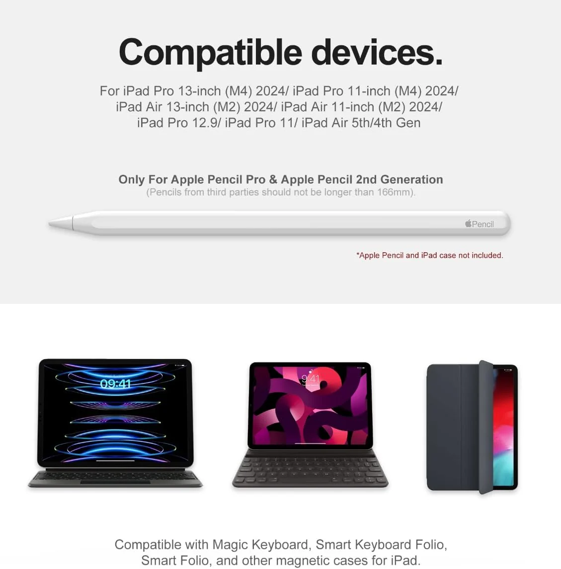 Dracool Pencil Holder for Apple Pencil (1st Gen), Fits Magic Keyboard & Smart Folio - Image 8