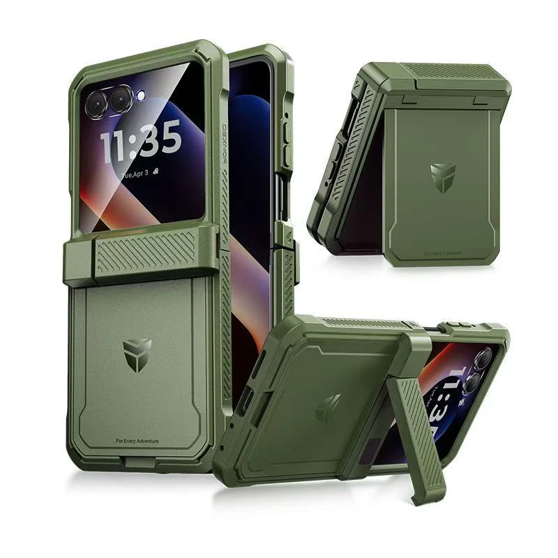 [Dual Kickstands] Motorola Moto Razr 60 - Dexnor Military-Grade Magnetic Case With Shockproof Hinge Cover - Image 3