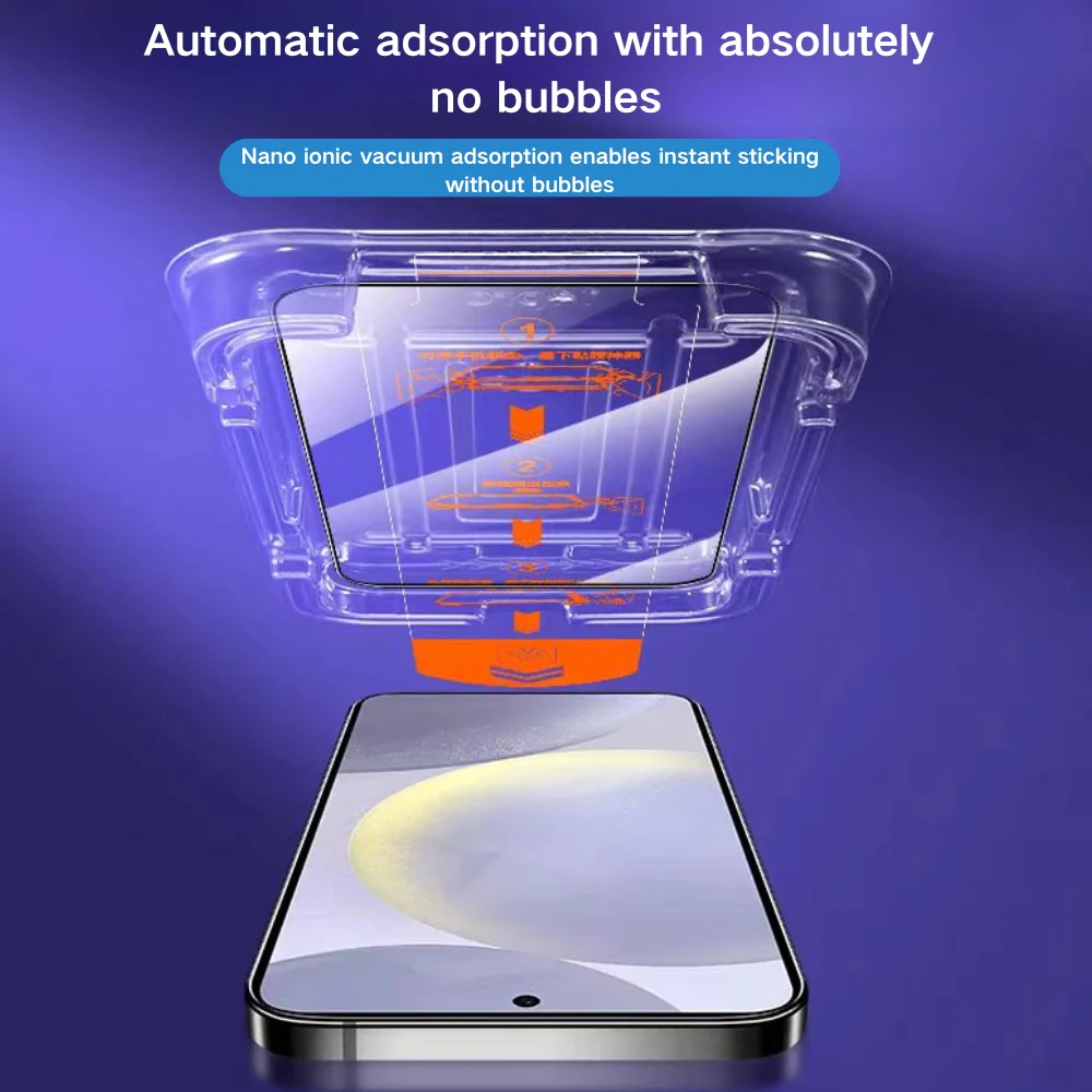 [Easy Automatic Fit Self-Installation Kit] Samsung Galaxy S26/Plus/Ultra - Magic Box Full Covered 9H Hardness HD Tempered Glass Screen Protector - Image 4