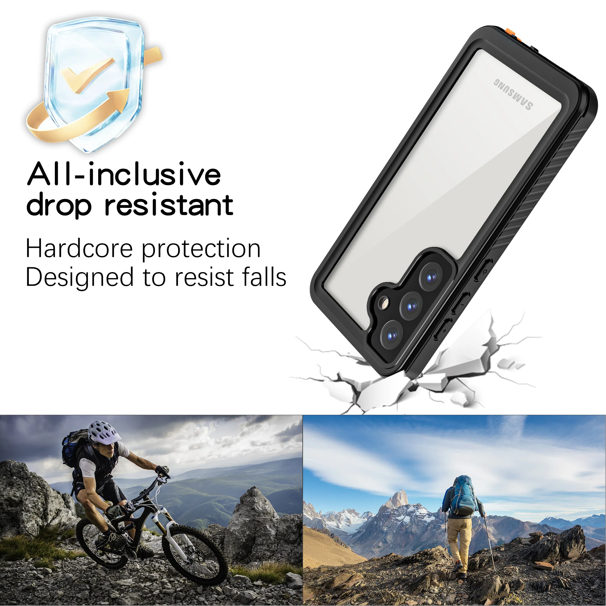 [FM Series] Samsung Galaxy S25 - Redpepper Full Covered Waterproof Heavy Duty Tough Armor Case - Image 5