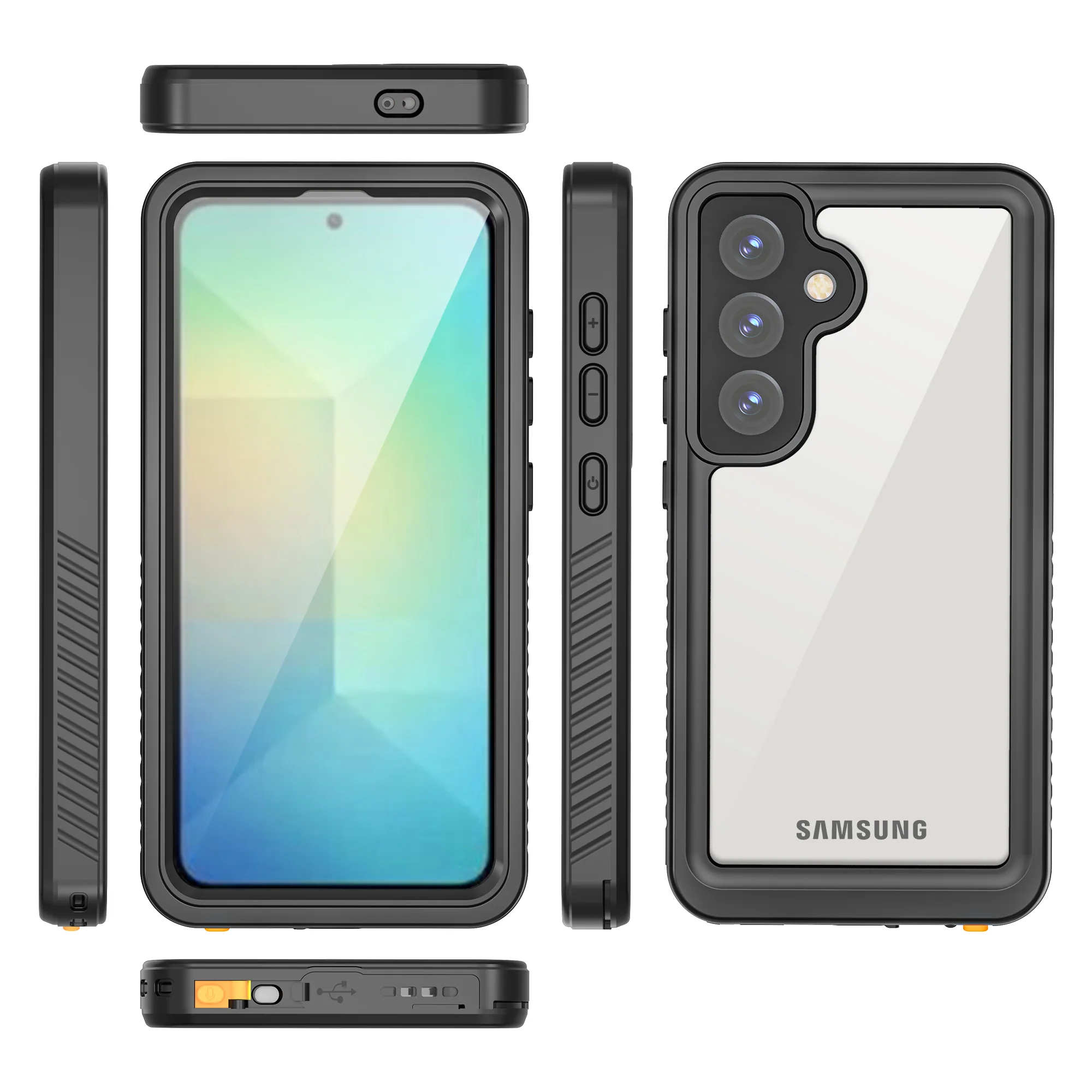 [FM Series] Samsung Galaxy S25 - Redpepper Full Covered Waterproof Heavy Duty Tough Armor Case - Image 7