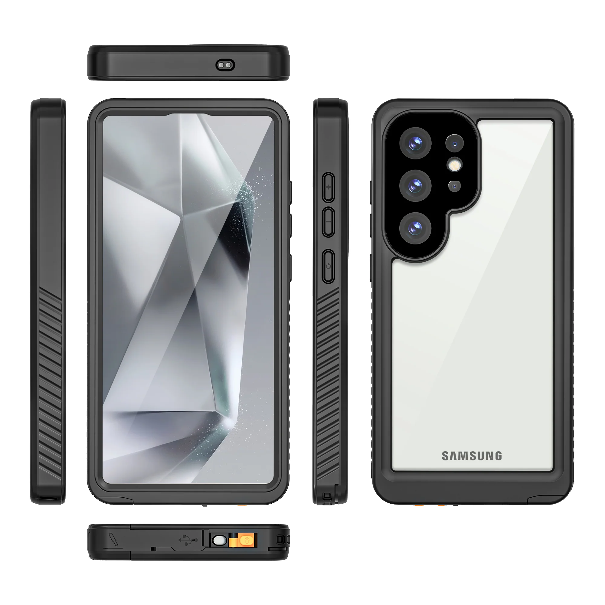 [FM Series] Samsung Galaxy S25 Ultra (S938) - Redpepper Full Covered Waterproof Heavy Duty Tough Armor Case - Image 4