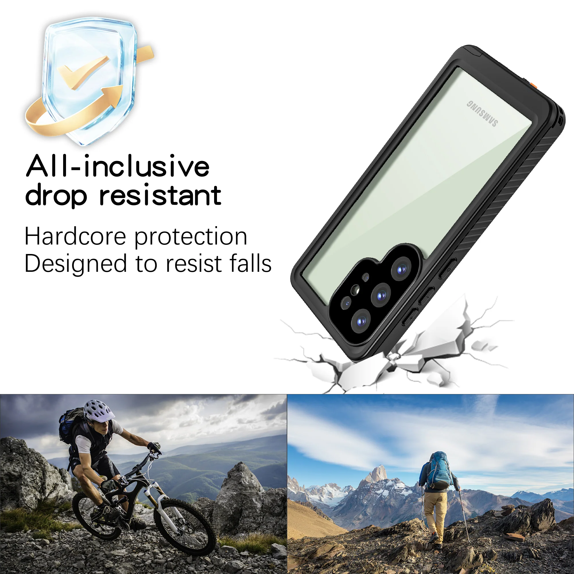 [FM Series] Samsung Galaxy S25 Ultra (S938) - Redpepper Full Covered Waterproof Heavy Duty Tough Armor Case - Image 8