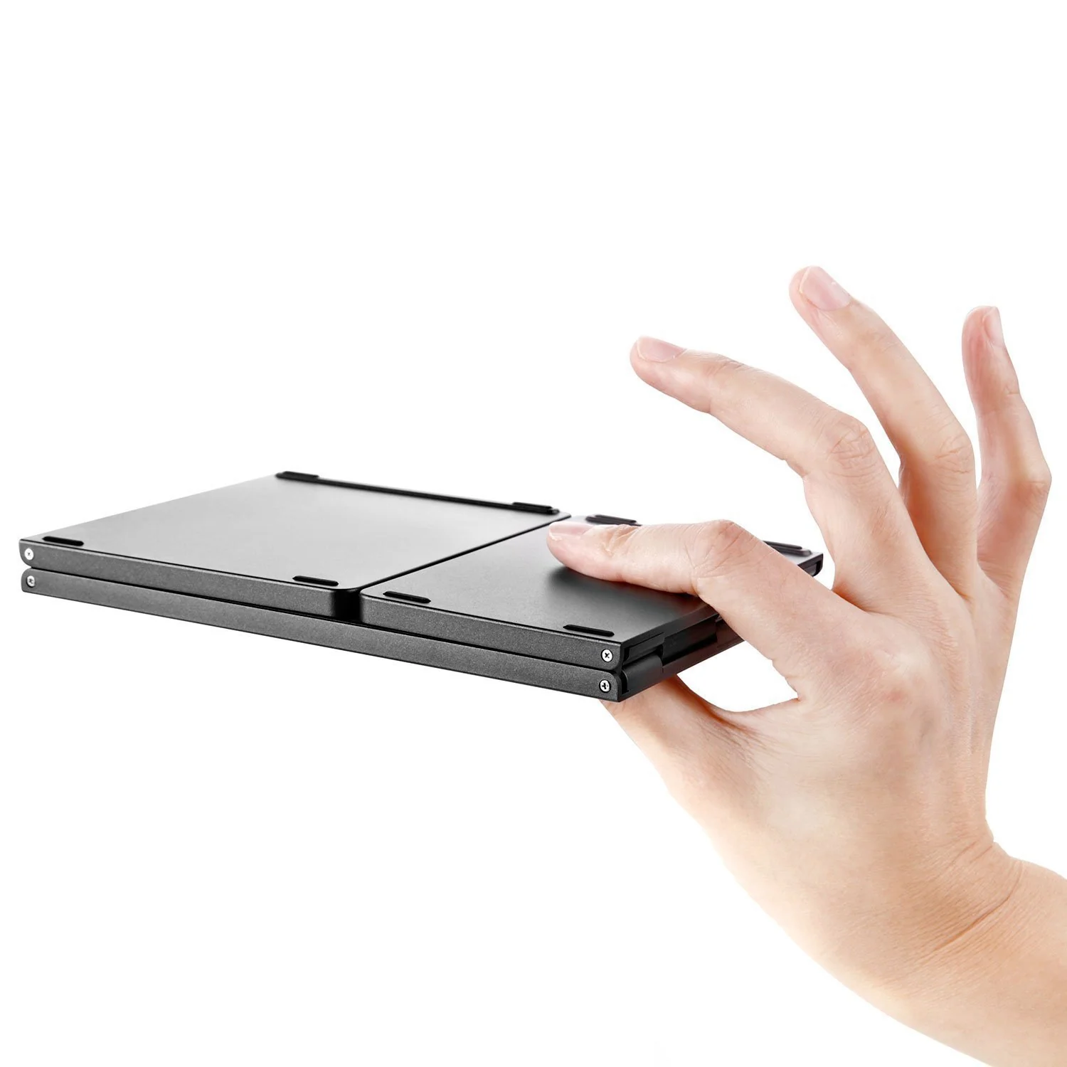 Foldable Bluetooth Keyboard with Touchpad Portable Wireless Keyboard , Rechargeable Full Size Ultra Slim Pocket Folding Keyboard for Android Windows iOS Tablet And Mobile Phone - Image 14