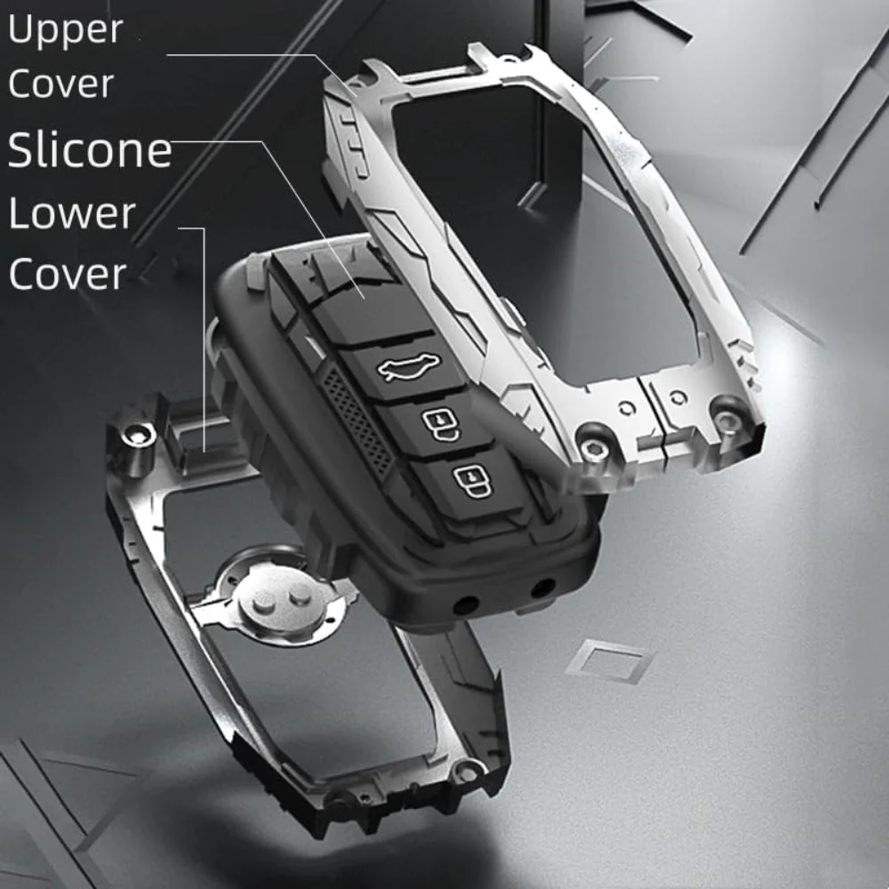 Ford Heavy-Duty Mecha Car Key Fob Case Cover For Mondeo, Focus, Mustang, Fusion, Raptor F-150, F-250, F-350, F-450, F-550, Edge, Explorer, Maverick - Image 15