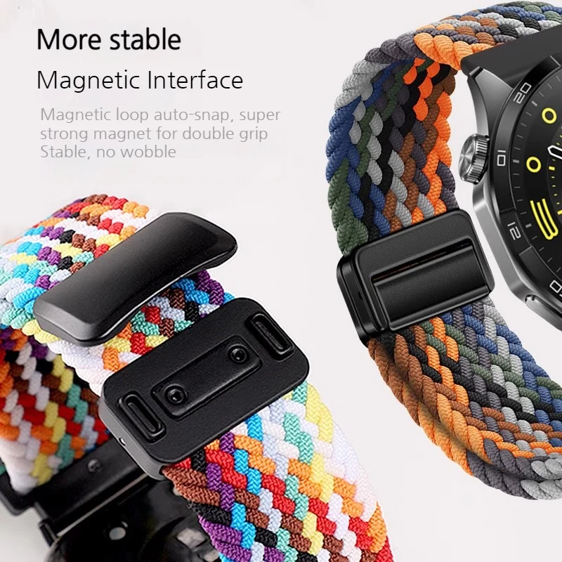 Garmin Forerunner 265/255S - 22MM Nylon Braided Magnetic Clasp Watch Band - Image 3