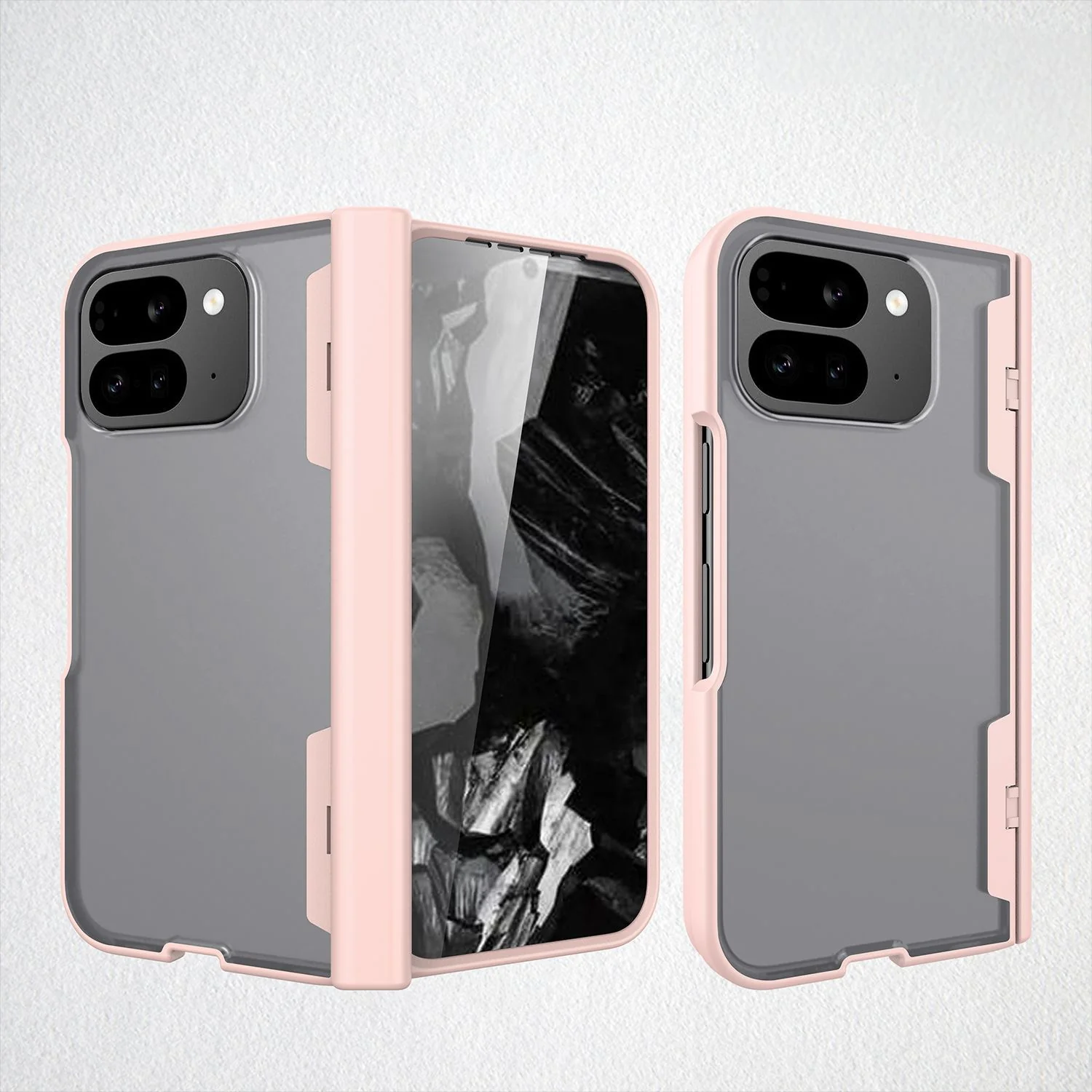 Google Pixel 10 Pro Fold - Full Coverage Matte Folding Spring Hinge Case - Image 12