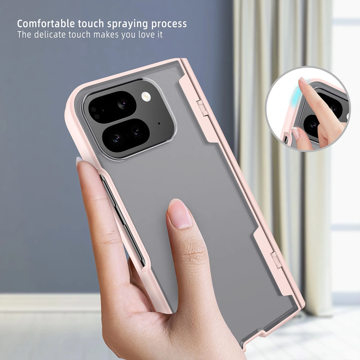 Google Pixel 10 Pro Fold - Full Coverage Matte Folding Spring Hinge Case - Image 4