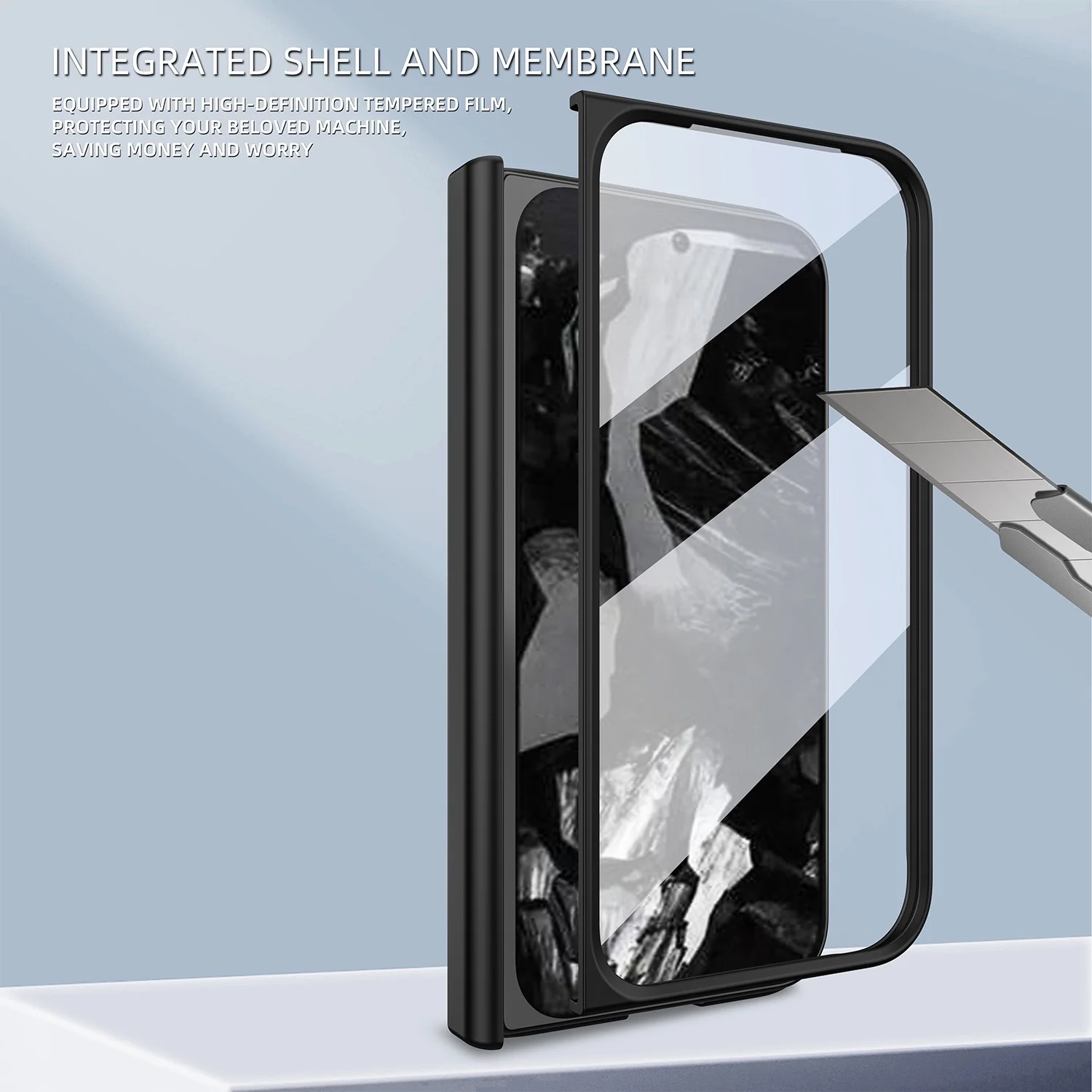 Google Pixel 10 Pro Fold - Full Coverage Matte Folding Spring Hinge Case - Image 6
