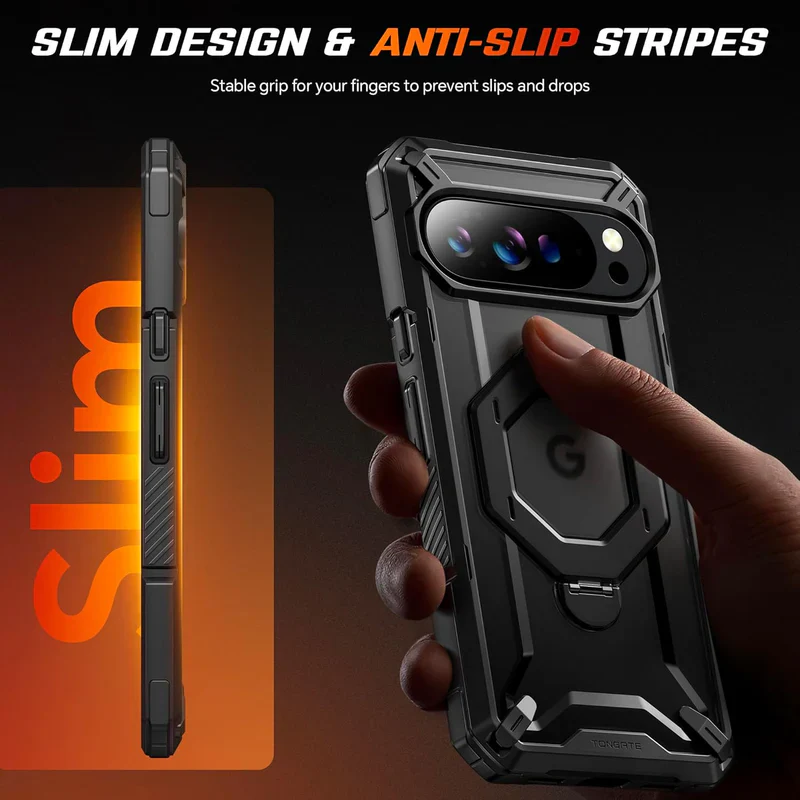 Google Pixel 10 Pro XL SUPCASE Strong Magneti Kickstand TPU Airbag Transparent Protective Case - Image 2