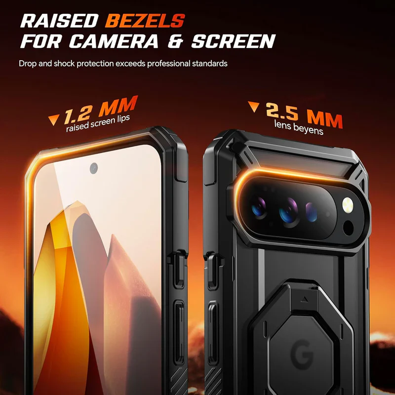 Google Pixel 10 Pro XL SUPCASE Strong Magneti Kickstand TPU Airbag Transparent Protective Case - Image 5