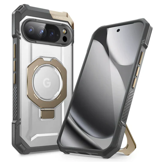 Google Pixel 10 Pro XL SUPCASE Strong Magneti Kickstand TPU Airbag Transparent Protective Case - Image 7