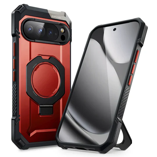 Google Pixel 10 Pro XL SUPCASE Strong Magneti Kickstand TPU Airbag Transparent Protective Case - Image 9