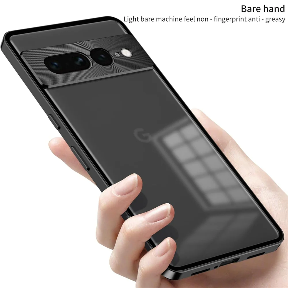 Google Pixel 9/Pro/Pro XL - Full Cover Metal Frame Shockproof Matte Case - Image 9