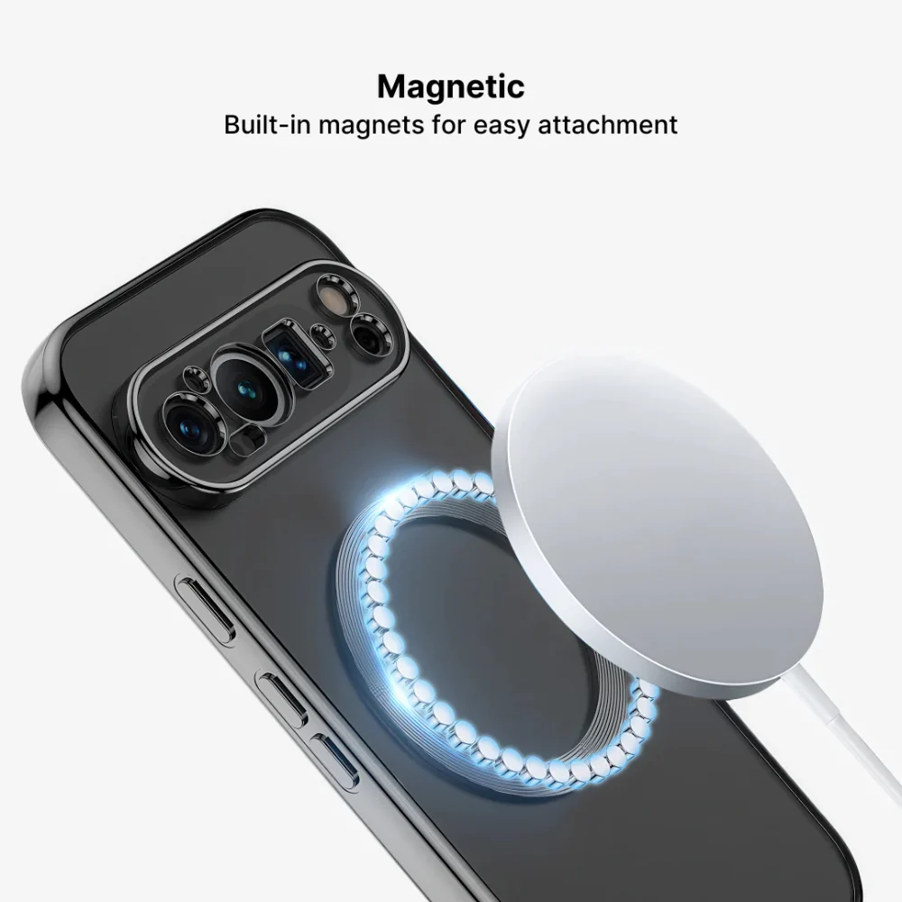 Google Pixel 8/Pro/A - Ultra Thin Transparent Magnetic Soft Case - Image 12