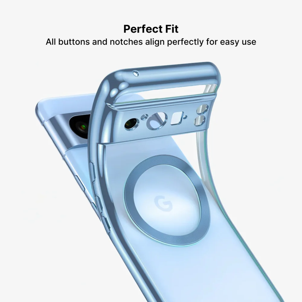 Google Pixel 8/Pro/A - Ultra Thin Transparent Magnetic Soft Case - Image 14