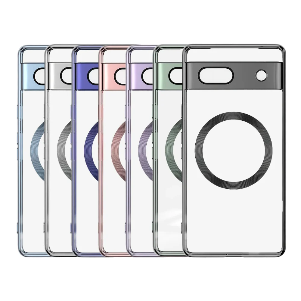 Google Pixel 8/Pro/A - Ultra Thin Transparent Magnetic Soft Case - Image 2