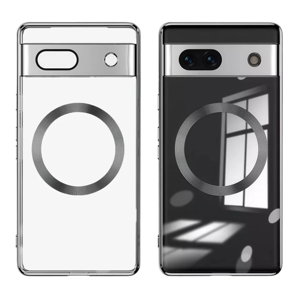 Google Pixel 8/Pro/A - Ultra Thin Transparent Magnetic Soft Case - Image 3
