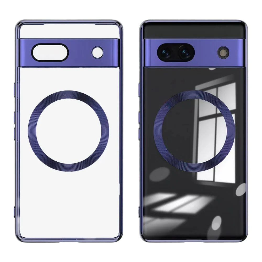 Google Pixel 8/Pro/A - Ultra Thin Transparent Magnetic Soft Case - Image 4