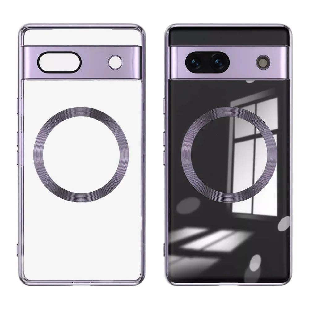 Google Pixel 8/Pro/A - Ultra Thin Transparent Magnetic Soft Case - Image 6