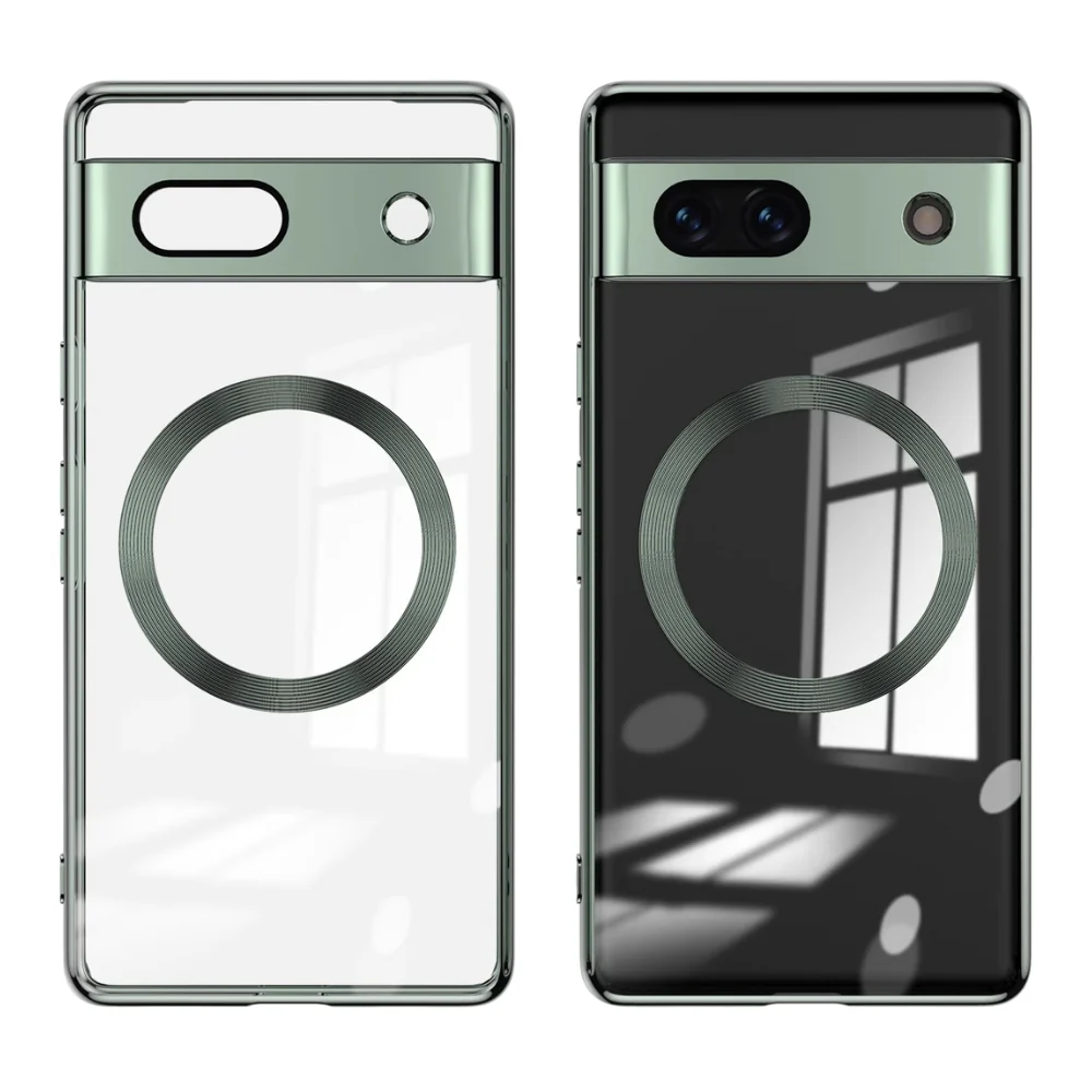 Google Pixel 8/Pro/A - Ultra Thin Transparent Magnetic Soft Case - Image 7