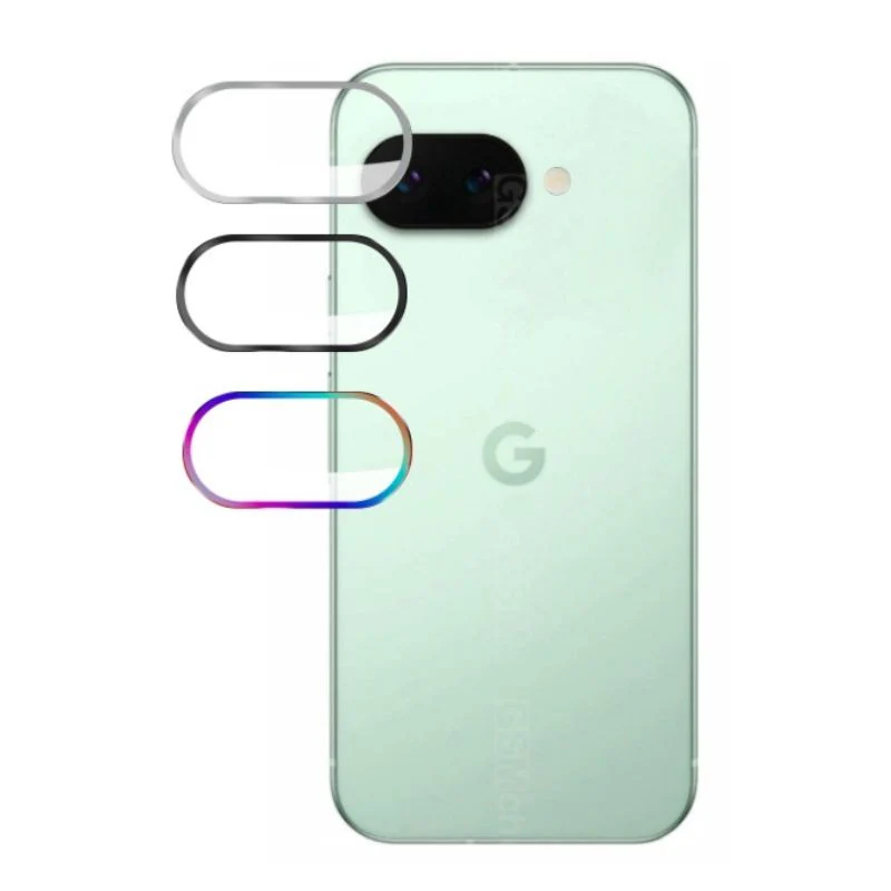 Google Pixel 9A Metal 9H Full Coverage Tempered Glass Lens Protector