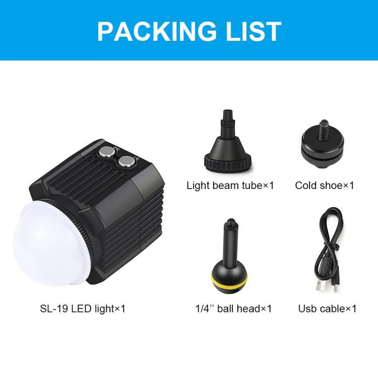 GoPro Series - 60M Ultra Brightness Underwater Fill Light Diving Light - Image 8