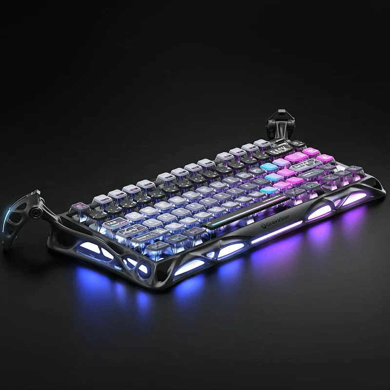 Gravastar Mercury K1 Pro 75% Wireless Mechanical Gaming Keyboard Aluminum Alloy Material With RGB Lighting - Image 2