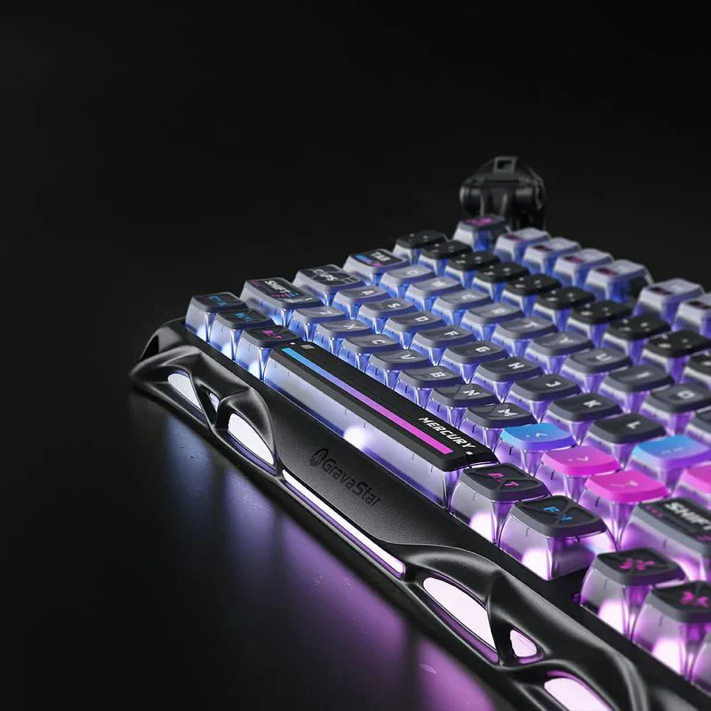 Gravastar Mercury K1 Pro 75% Wireless Mechanical Gaming Keyboard Aluminum Alloy Material With RGB Lighting - Image 4