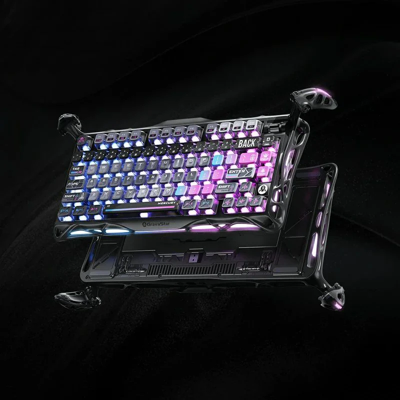 Gravastar Mercury K1 Pro 75% Wireless Mechanical Gaming Keyboard Aluminum Alloy Material With RGB Lighting - Image 5