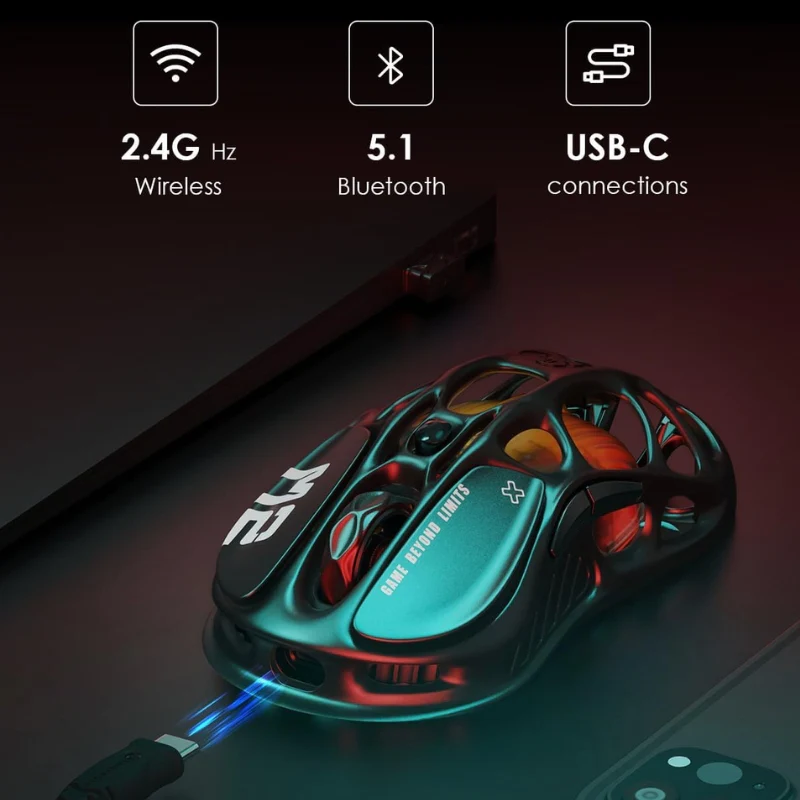 GravaStar Mercury M2 Wireless Gaming Mouse with Optical Sensor with 26,000 DPI 79g Lightweight - Image 5