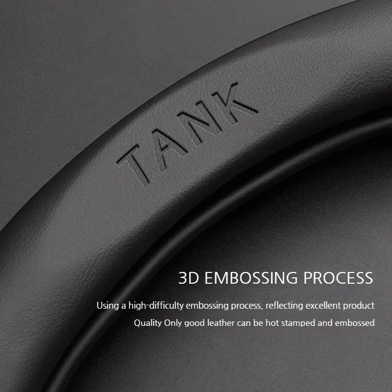 Great Wall Carbon Fiber & Nappa Leather Grip Steering Wheel Cover for Tank 300, Tank 400, Tank 500 Hi4-T - Image 3