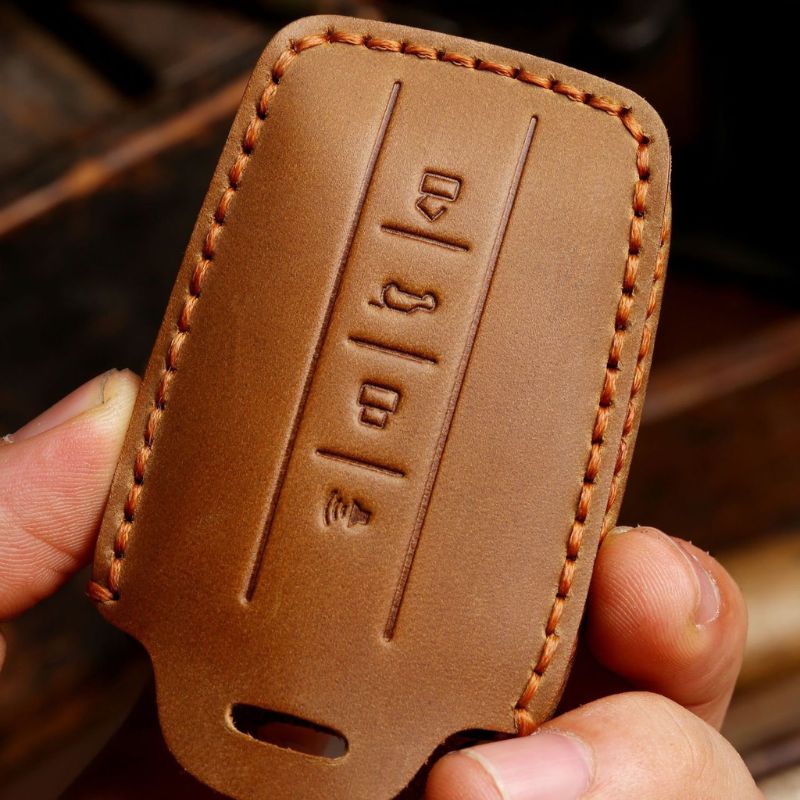 Great Wall Handcrafted Genuine Leather Car Key Fob Case Cover For Tank 300, 400, 500, 700 - Image 11