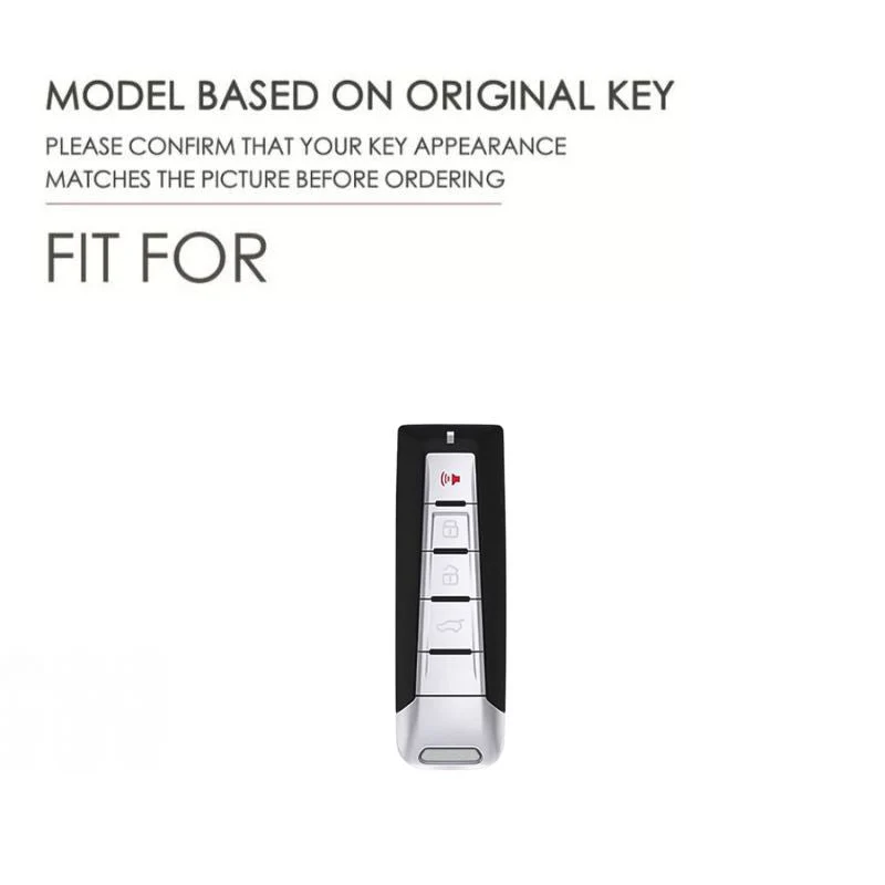 Great Wall Zinc Alloy + PU Leather Car Key Fob Case Cover For WEY VV5, VV6, VV7, Mocha - Image 5