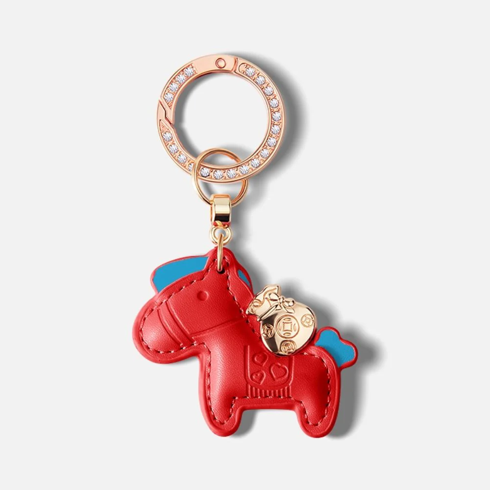 Hinne Personalized Creative Leather Keychain Rhinestone Charm & Pendant - Image 7