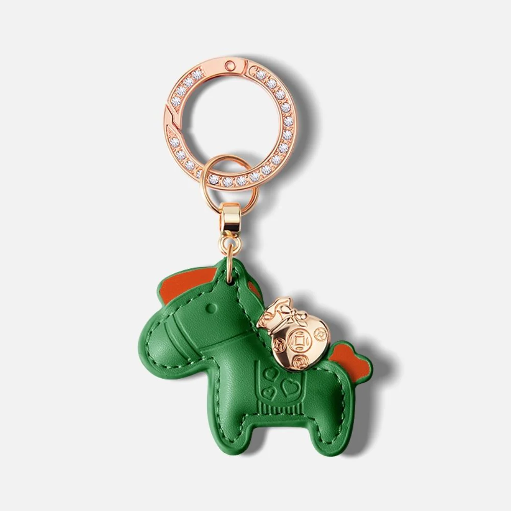 Hinne Personalized Creative Leather Keychain Rhinestone Charm & Pendant - Image 8