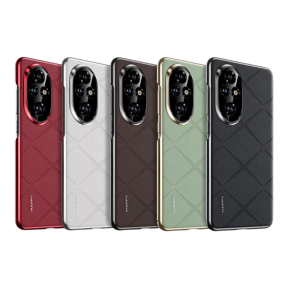 Honor 200/Pro - Plain Leather PC Phone Case