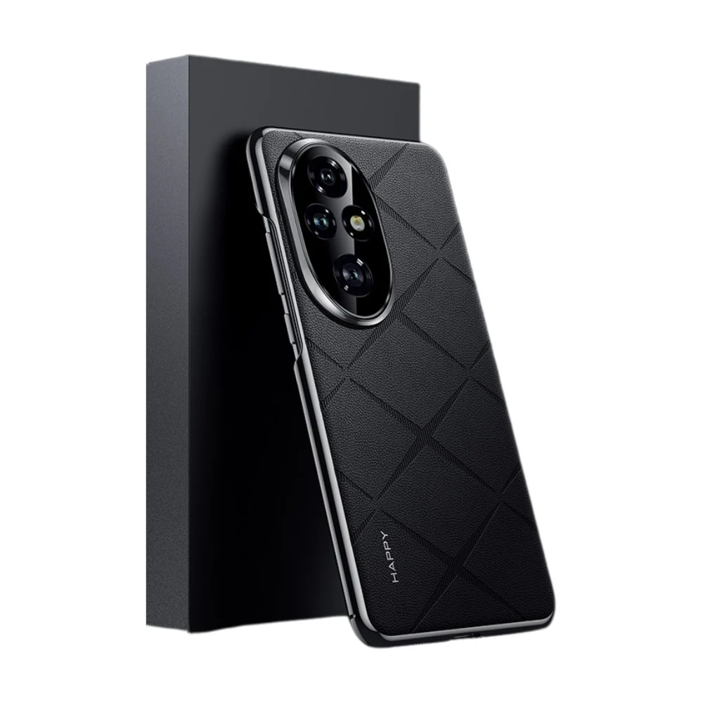 Honor 200/Pro - Plain Leather PC Phone Case - Image 2
