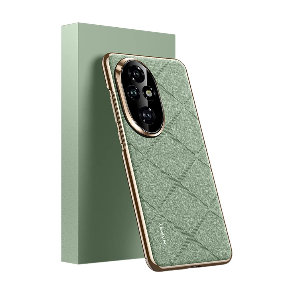 Honor 200/Pro - Plain Leather PC Phone Case - Image 3
