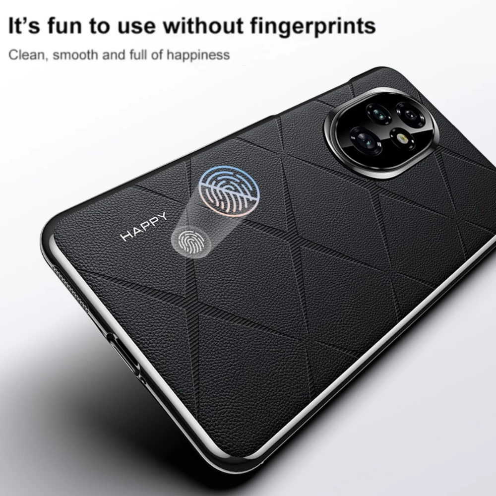 Honor 200/Pro - Plain Leather PC Phone Case - Image 9