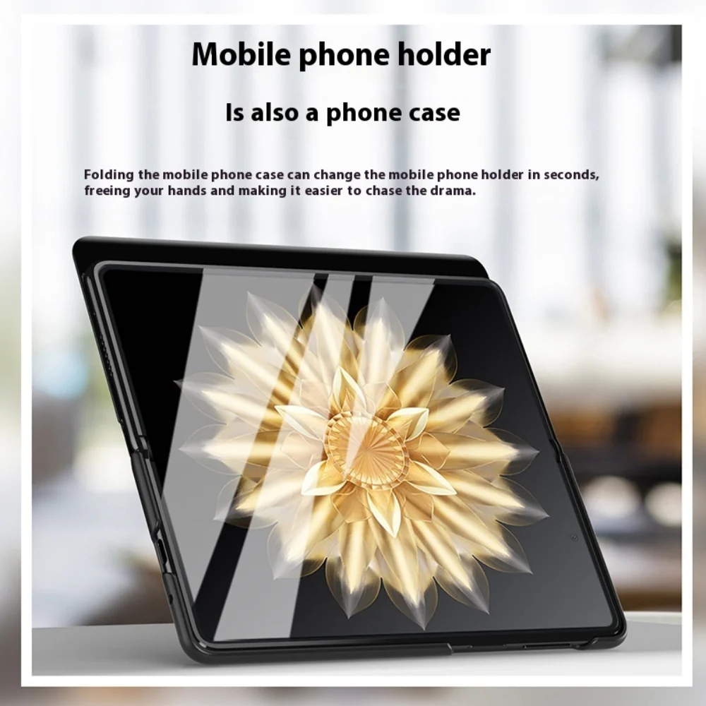 Honor Magic V2 - Premium Leather Smart Touch Side Window Flip Stand Case - Image 8
