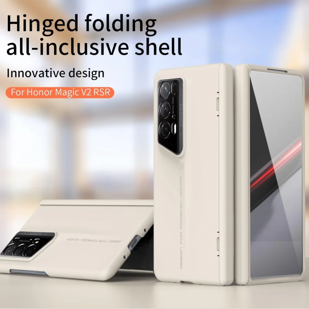 Honor Magic V2 RSR Porsche Design - Matte Finish Full-Coverage Hinge with Integrated Screen Protector Case - Image 5