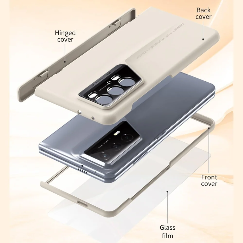 Honor Magic V2 RSR Porsche Design - Matte Finish Full-Coverage Hinge with Integrated Screen Protector Case - Image 8
