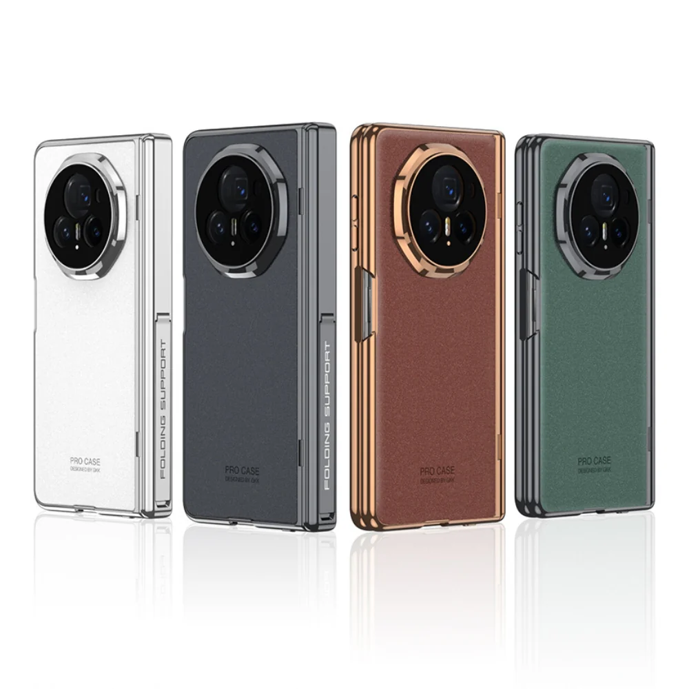 Honor Magic V3 - Electroplated Frame Side Wrap Stand Shockproof Protective Case