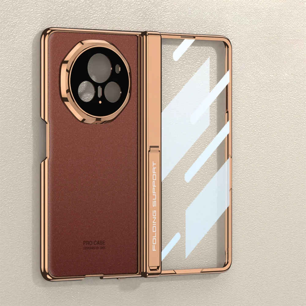 Honor Magic V3 - Electroplated Frame Side Wrap Stand Shockproof Protective Case - Image 4