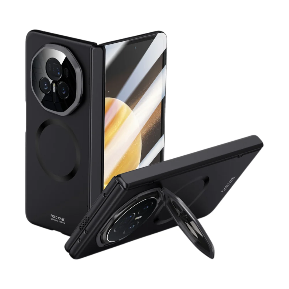 Honor Magic V3 - Magnetic Hinge Metal Ring Camera Stand Protective Case - Image 2