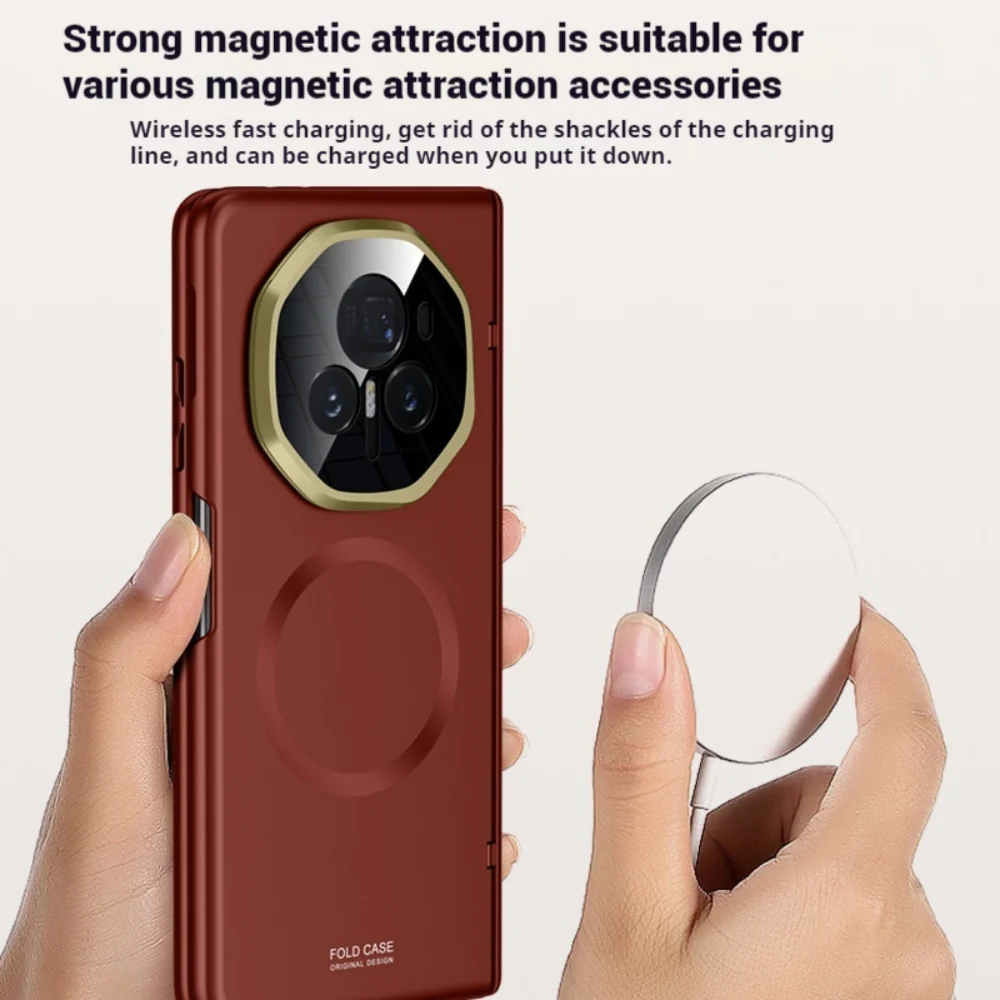 Honor Magic V3 - Magnetic Hinge Metal Ring Camera Stand Protective Case - Image 8