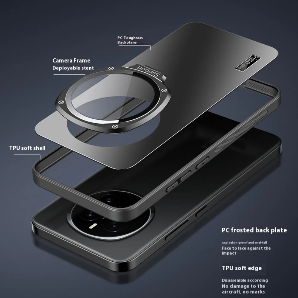 Honor Magic7/Pro - Full Coverage Lens Stand Shockproof Protective Case - Image 6